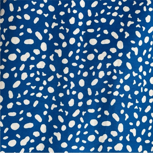 EUC Michelle McDowell Size Medium Women’s Blue and White Ruffle‎ Polka Dot Dress - Picture 11 of 13